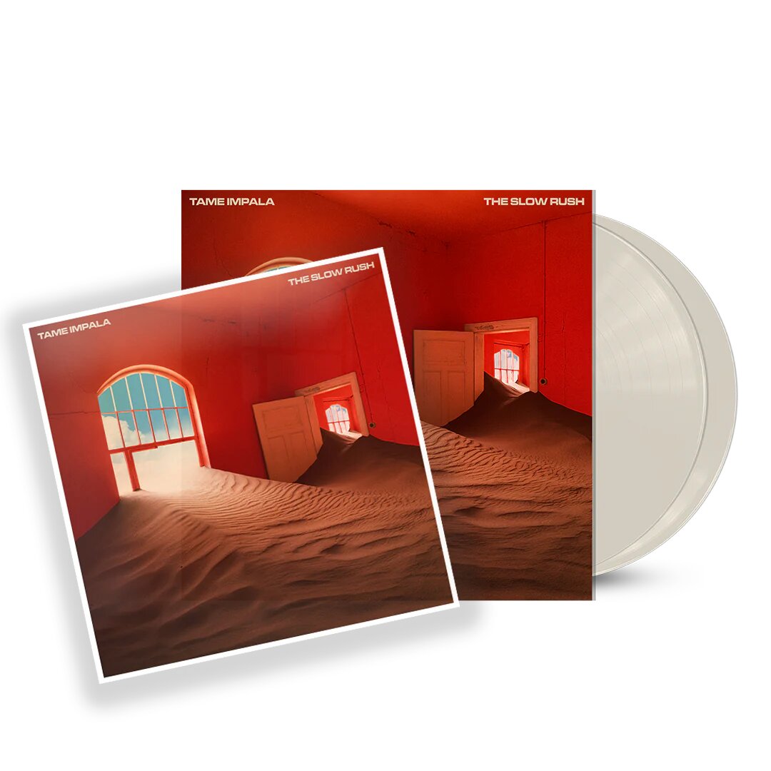 LIMITED EDITION - THE SLOW RUSH CREAMY WHITE 2LP + NUMBERED LITHOGRAPH (WEBSTORE EXCLUSIVE)