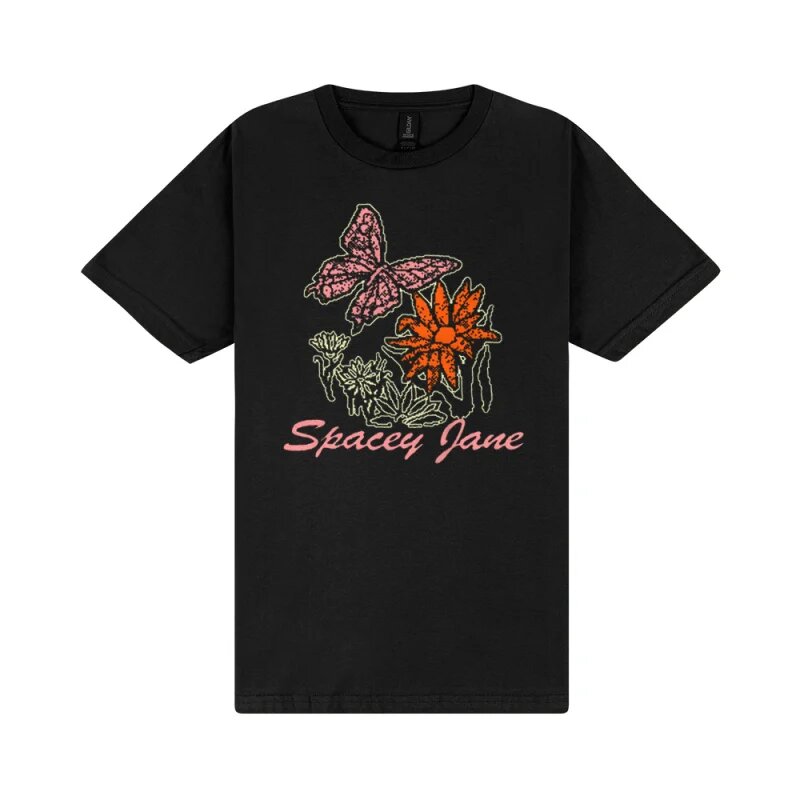 FLORA & FAUNA BLACK TSHIRT