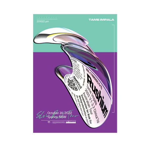 Slow Rush / Sydney 2022 Tour Poster