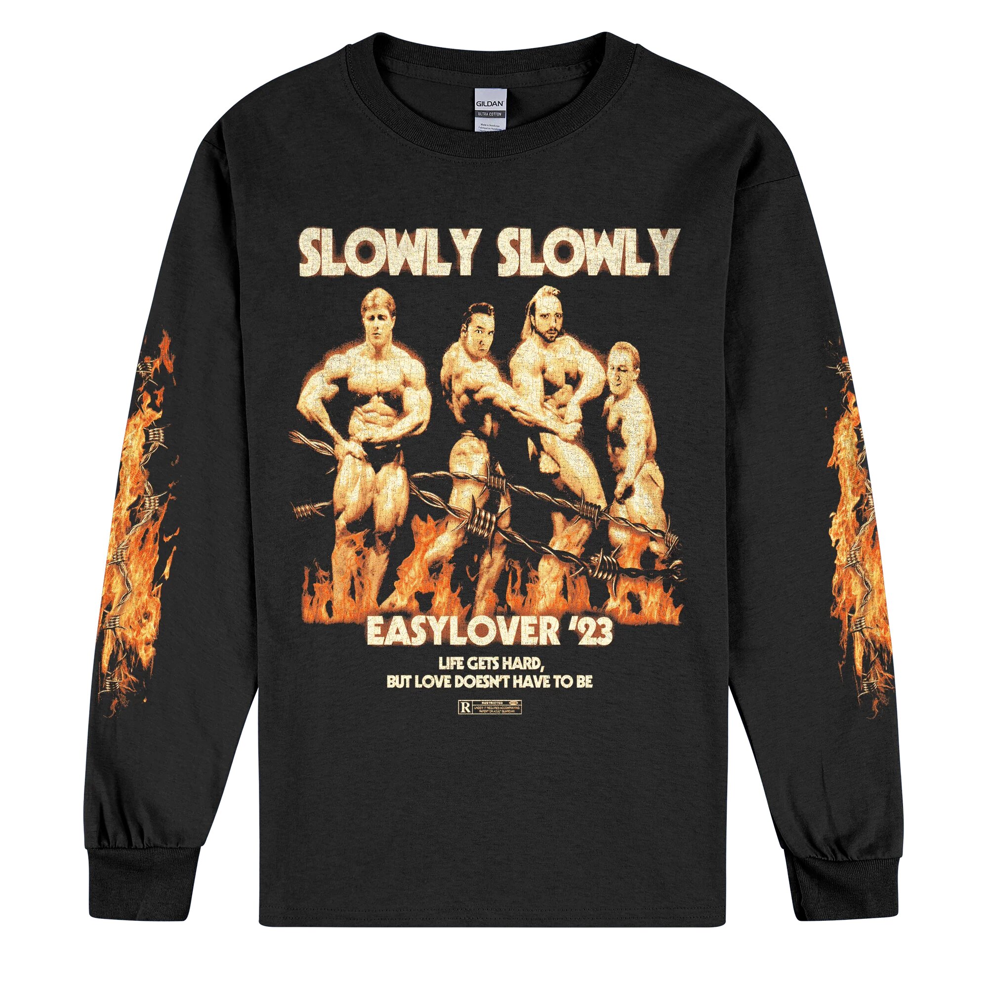 Slowly Slowly / Easy Lover Vintage Longsleeve (Black)