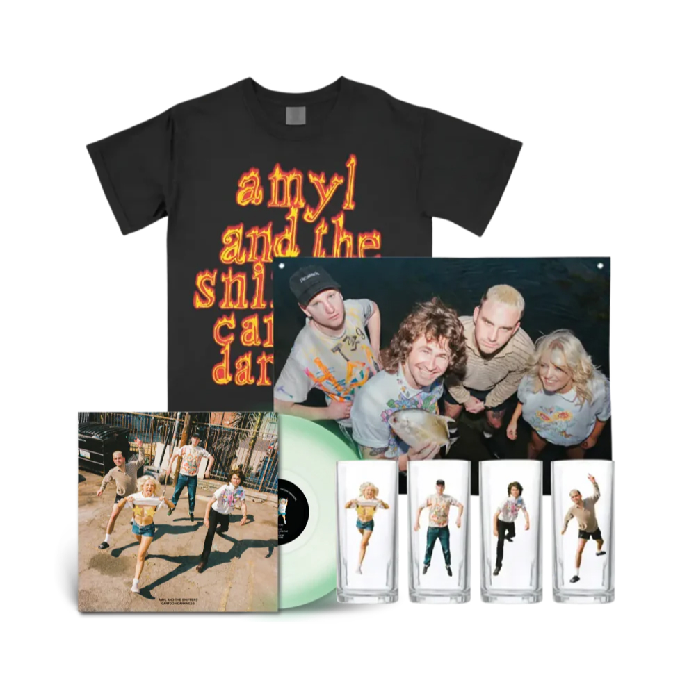 Cartoon Darkness LP Scared of the Darkness Edition, T-Shirt, Flag & Collectable Cups Bundle
