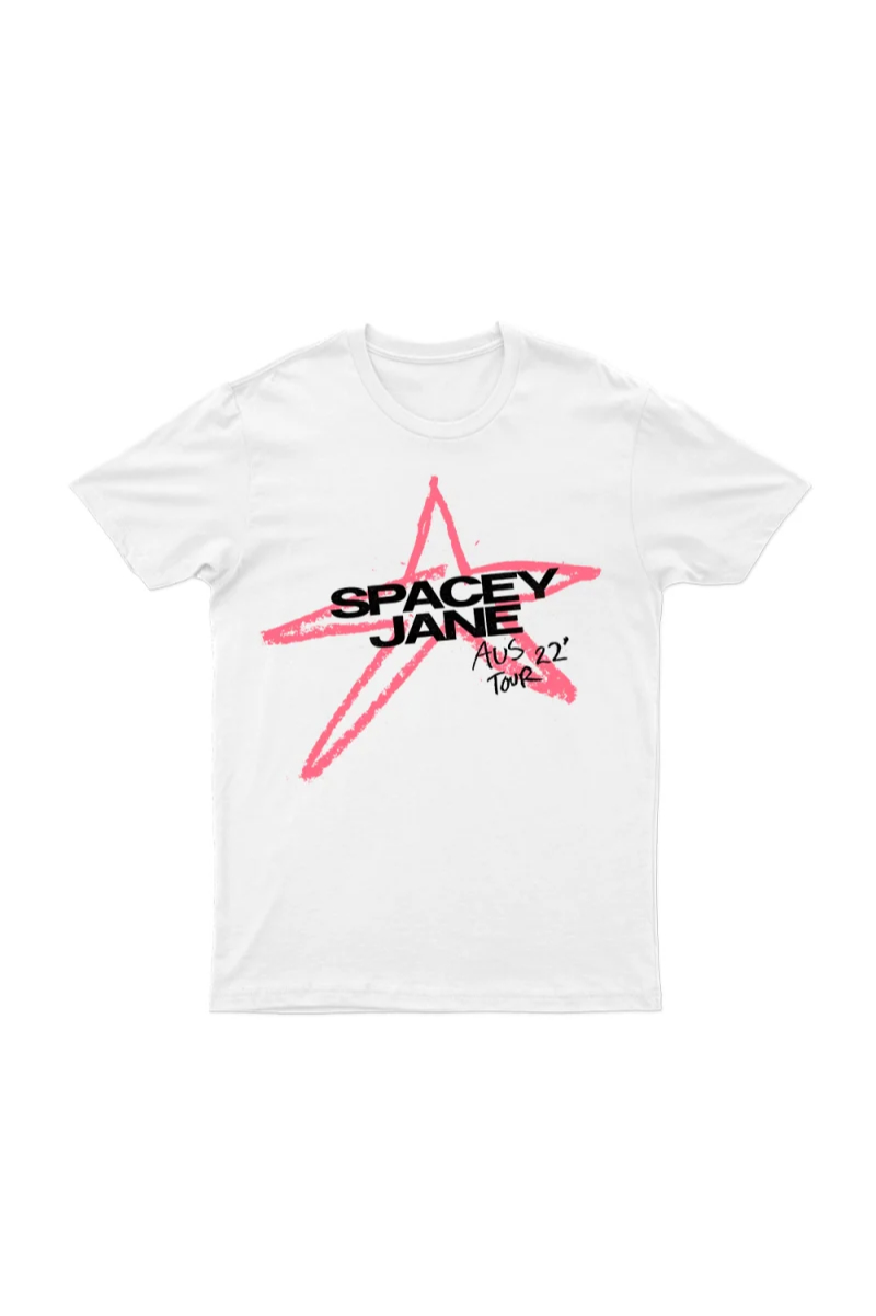 Star AUS 2022 Tour White T-Shirt